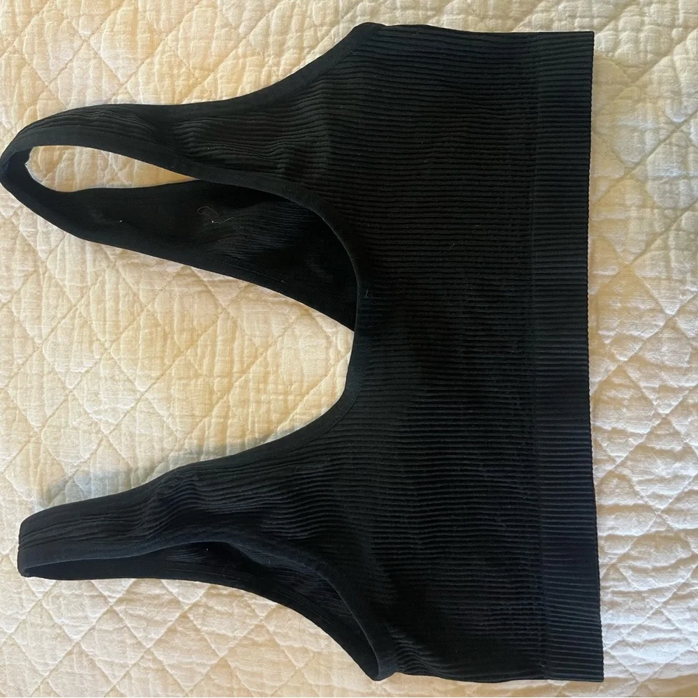 Colsie Black Ribbed Set - Picture 3 of 4